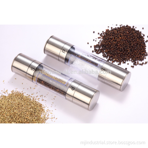 Duo-function Stainless Steel Pepper & Salt Mill (MJ10-G)